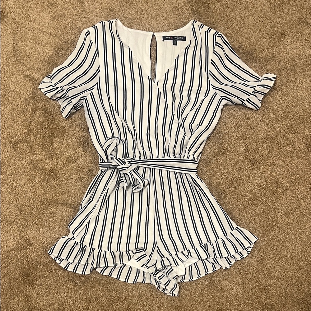 One Clothing Striped Romper